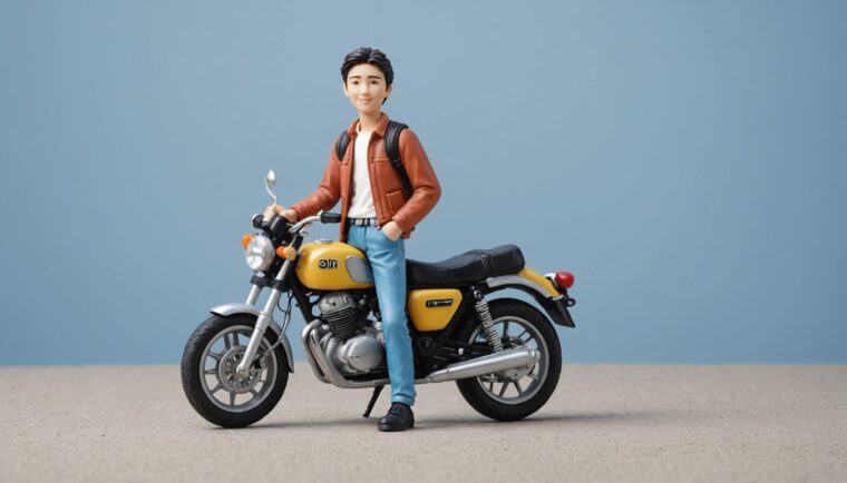 AIで作成した小型バイクの画像