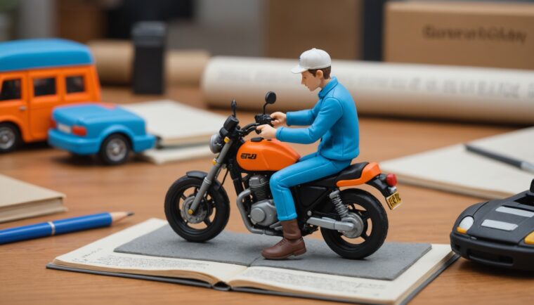 AIで作成した小型バイクの画像