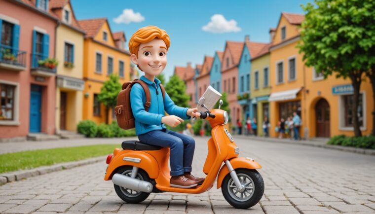 AIで作成した小型バイクの画像