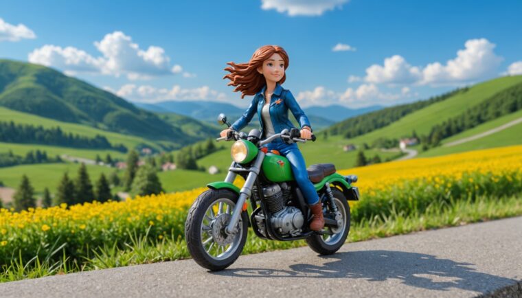 AIで作成した小型バイクの画像