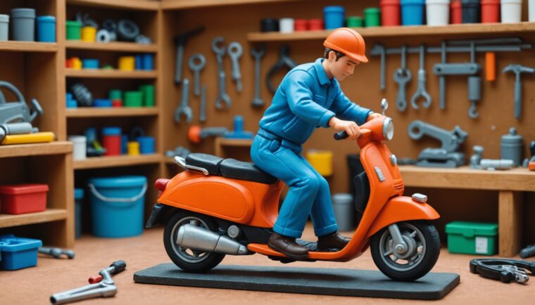 AIで作成した小型バイクの画像