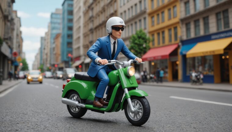 AIで作成した小型バイクの画像
