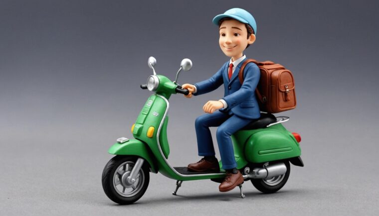 AIで作成した小型バイクの画像