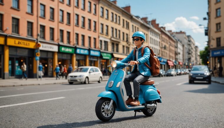 AIで作成した小型バイクの画像